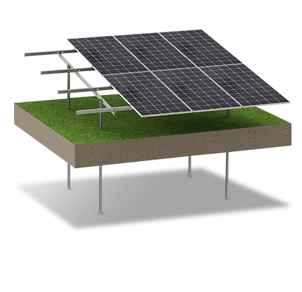 Flüssigmetall-Solar-Bodenmontagesystem