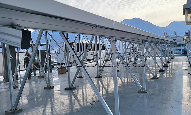 Korea-Zement-Flachdach-Dachstützgehäuse – 43,65 kW