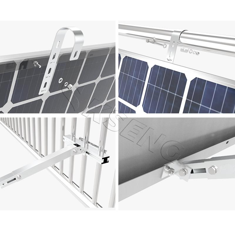 Einfach zu installierende, verstellbare Balkonmontagestruktur für Solarmodule