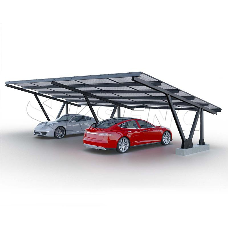 Solar-Parkplatz-Montagestrukturen, wasserdichtes Solar-Carport-Montagesystem