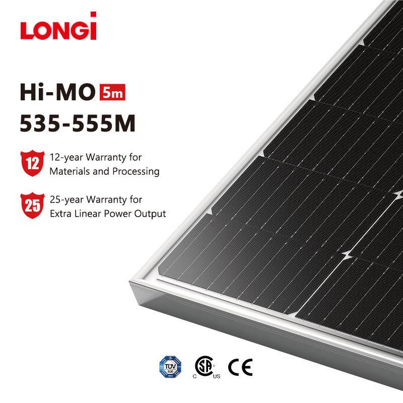 Großhandel Longi 144 Halbzellen-PV-Solarstrommodul Einzelglas 540W 545W 550W Mono-Solarmodule