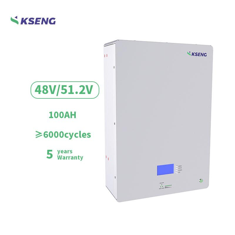 Kseng Smart BMS Powerwall Home Energiespeicherbatterie 48V 100Ah 5Kwh Lithiumbatterie für Solaranlage