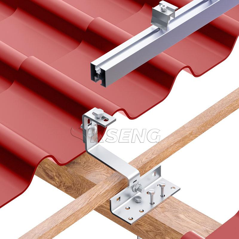 Solarpanel-Montageschiene, Aluminium-PV-Dachmontagesystem