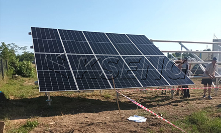 Produktionslinie f&uuml;r Solarregale aus Stahl