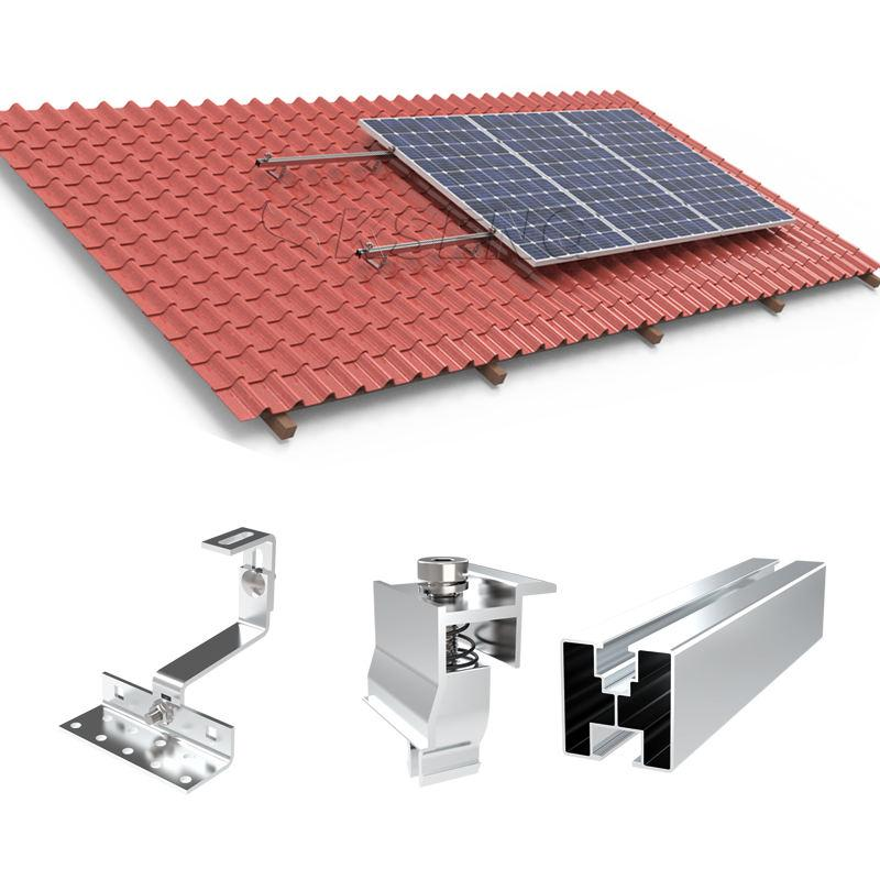 Solarpanel-Montageschiene, Aluminium-PV-Dachmontagesystem