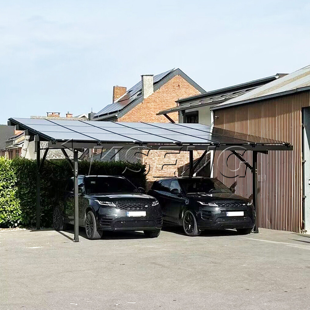 Solar-Carport-Struktur, wasserdichtes PV-Carport-Montagesystem