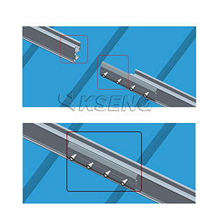 Aluminium-Solarpanel-Schienenverbindung für die Installation von Photovoltaik-Schienen