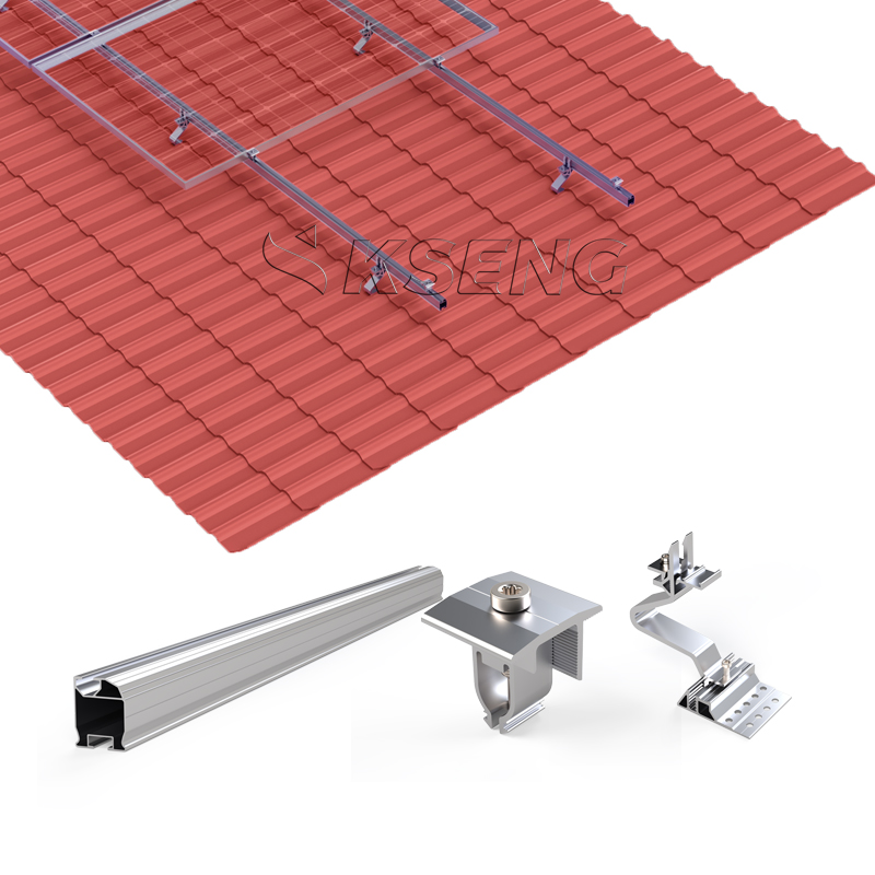  Ziegeldach-PV-Struktur, Solarpanel-Dachmontagesysteme