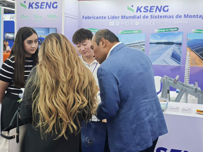 RE+ Mexiko 2026 – Die All-Szenario-Solarhalterungen von Kseng Solar sto&szlig;en auf gro&szlig;es Interesse auf dem mexikanischen Markt
