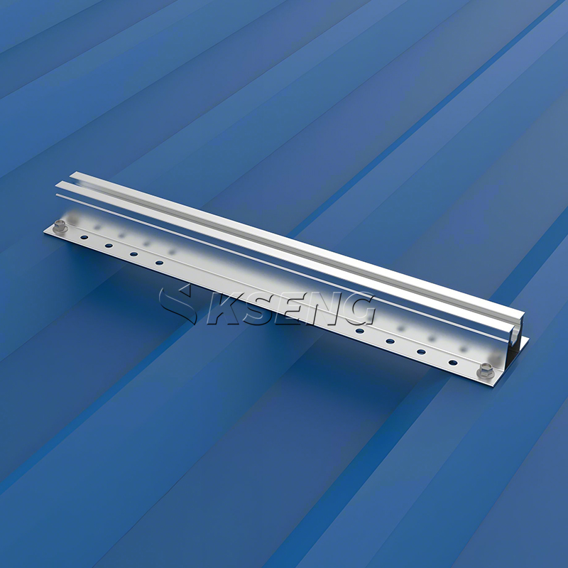 Aluminium-Solar-Mini-Schienen-Set, Metalldach-PV-Montagesystem
