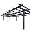 Hochwertiger, stilvoller schwarzer Solar-Carport