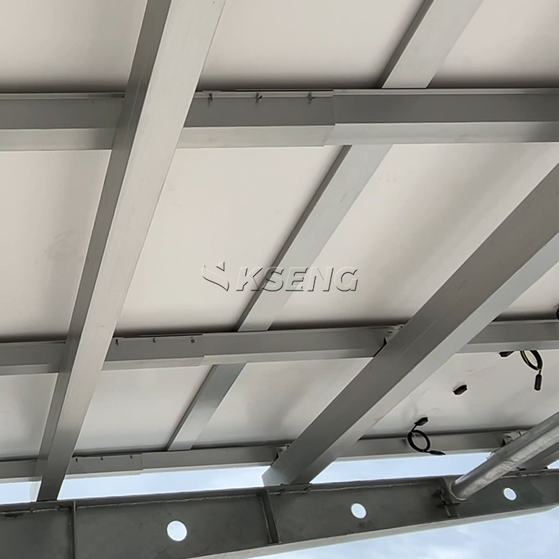 Wasserdichter Einzel-Freitragender Solar-Carport aus Kohlenstoffstahl