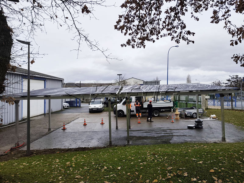 Aluminium-Solar-Carport-Gewerbe