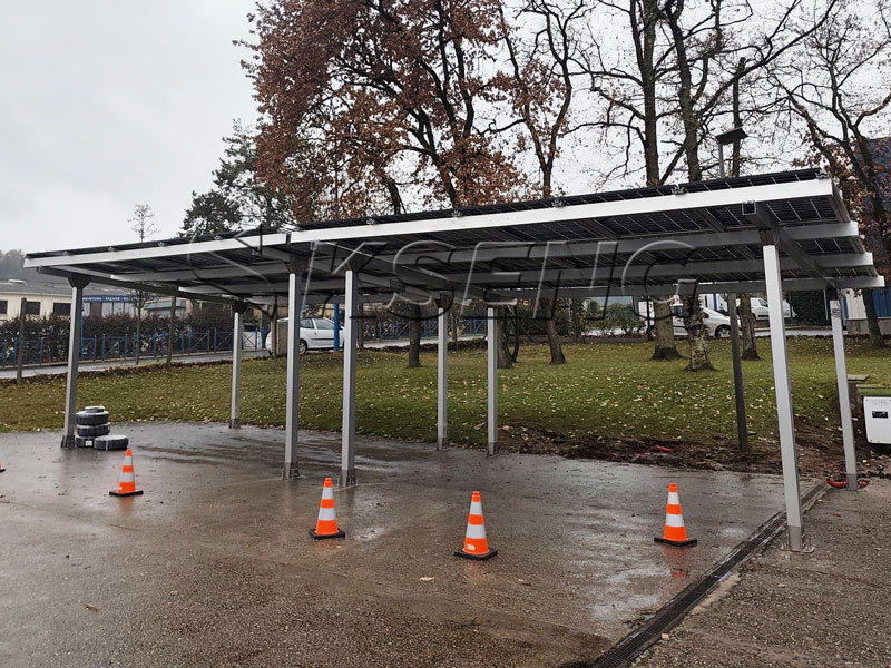 Schnelle EU-Lieferung: Kseng installiert Solar-Carport auf franz&ouml;sischem Lagergel&auml;nde | Fall 2025