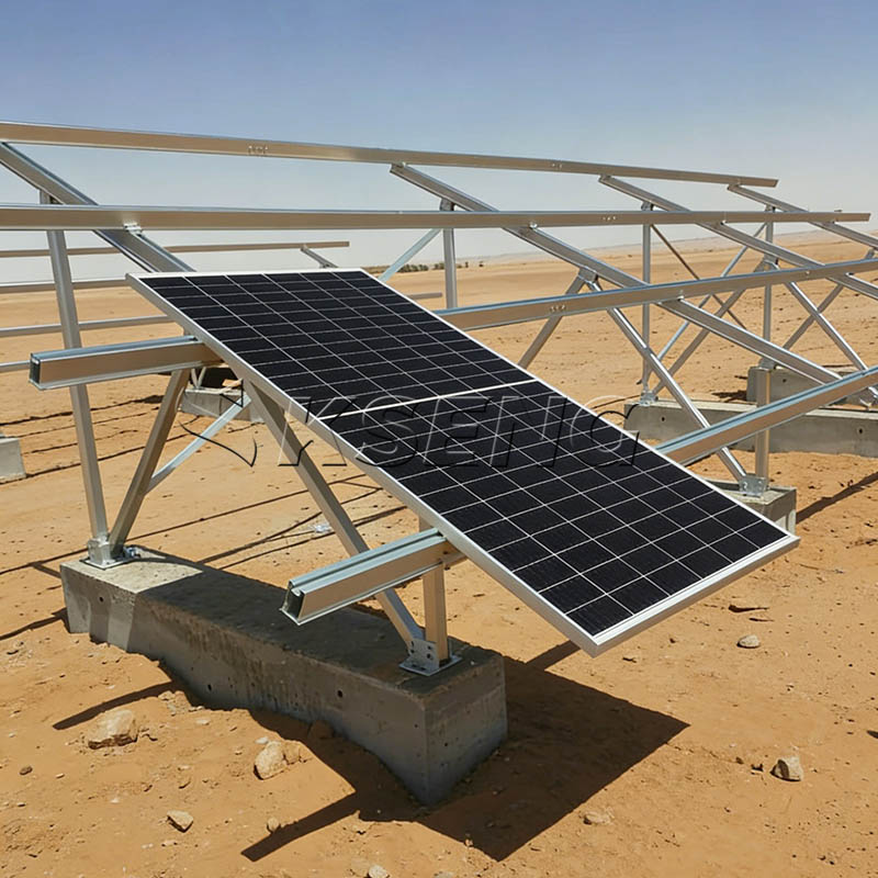Betonsockel-Solarmontageprojekt AL6005-T5