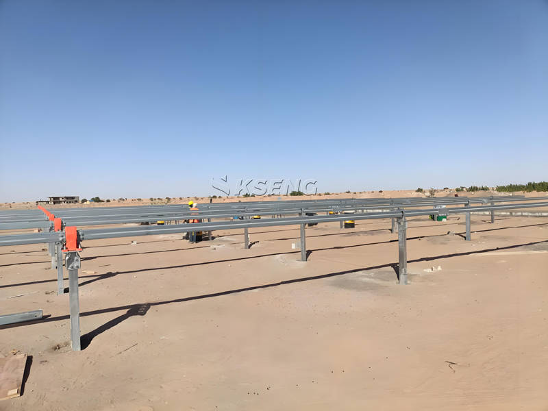 Einachsiges Solar-Tracker-Projekt in Mauretanien