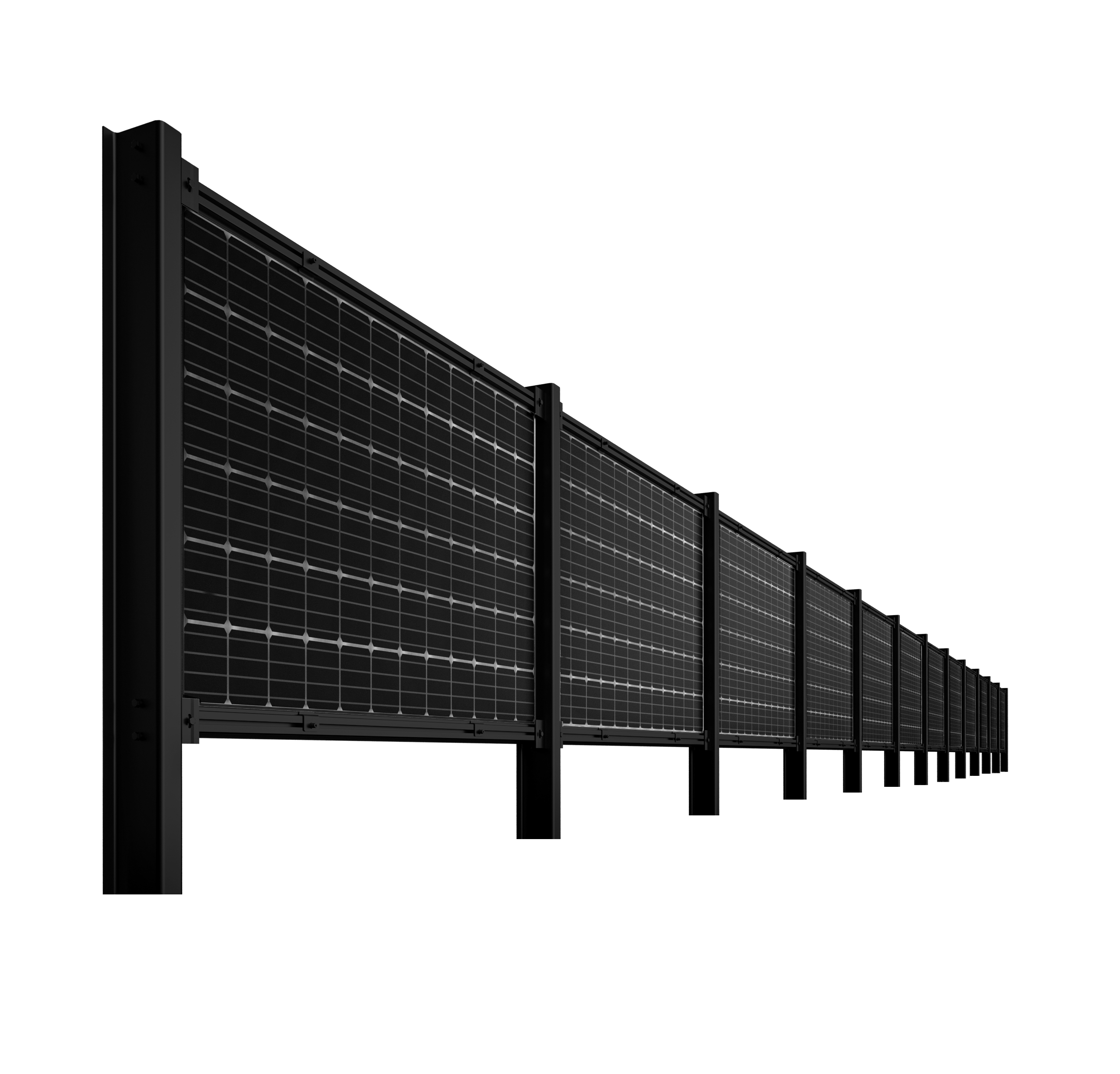 Vertikale Solarzaunhalterung aus feuerverzinktem Stahl AL6005-T5, korrosionsbest&auml;ndig
