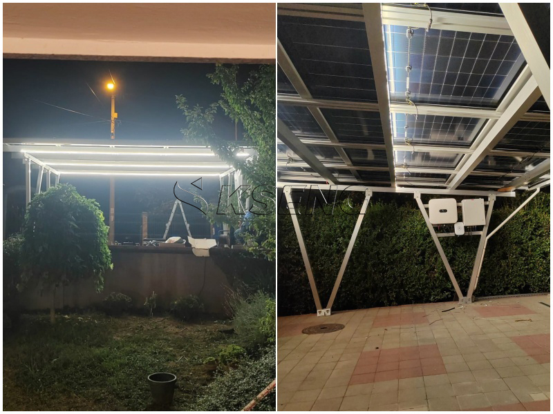 Solar-Carport f&uuml;r Wohngeb&auml;ude