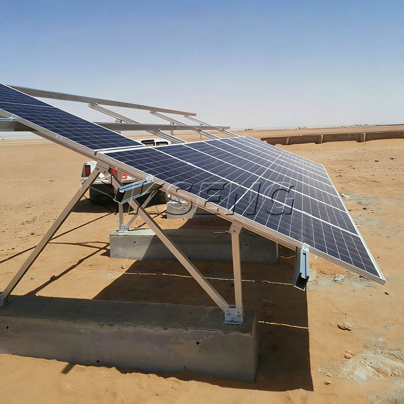 Kseng AL6005-T5 Betonfundament-Solarmontagestruktur
