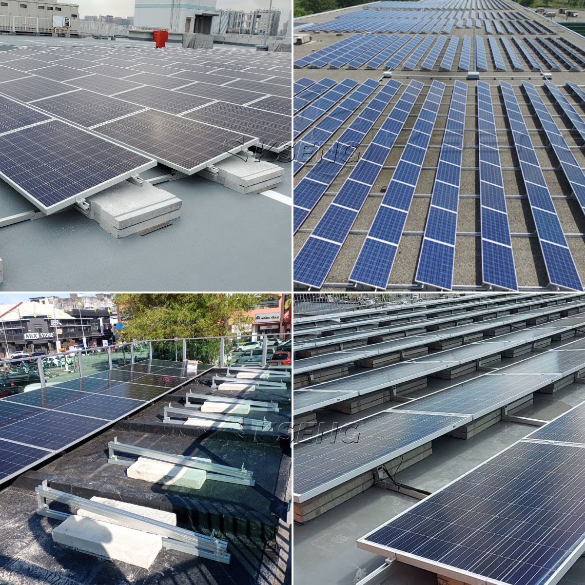 Flachdach-Dreieck-Vorschaltger&auml;t f&uuml;r Solarmontage