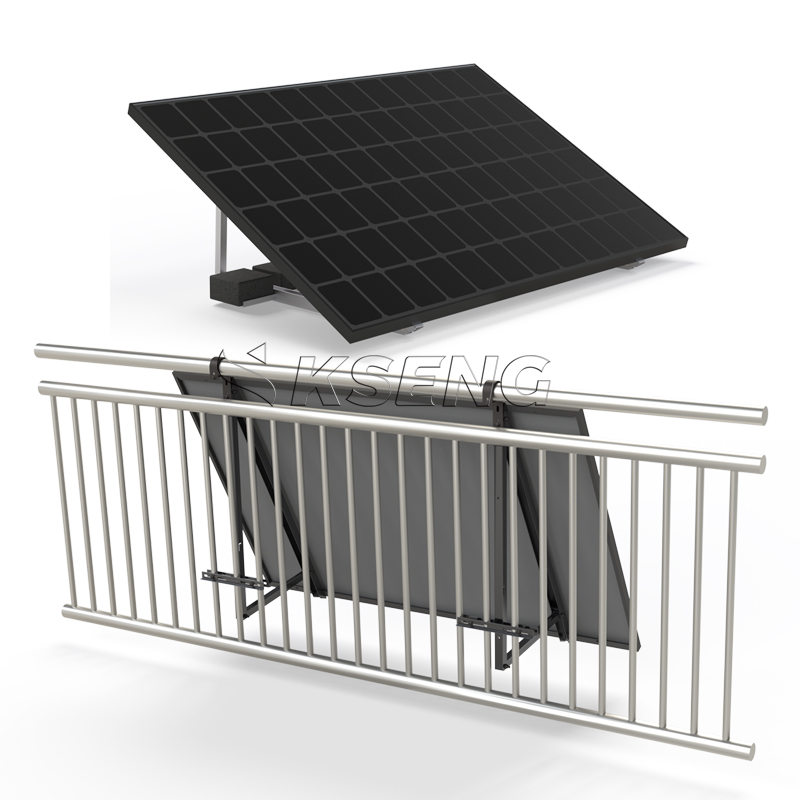 Verstellbare Solar-Montagehalterung f&uuml;r den Balkon