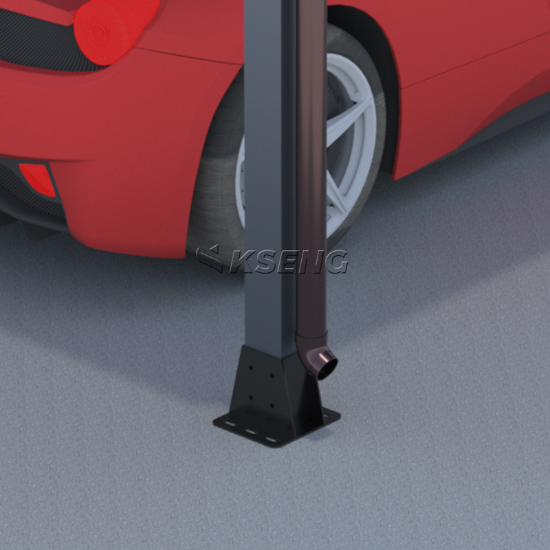 Wandmontierter Solar-Carport aus Aluminium