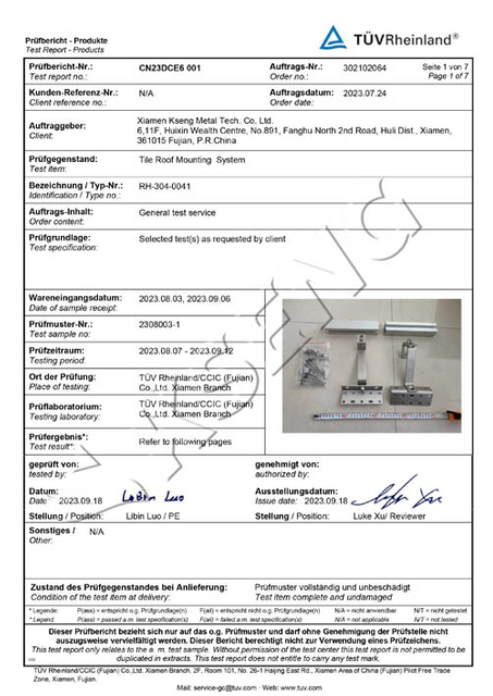 TÜV R059+RH-304-0041 Schiene+HAKEN