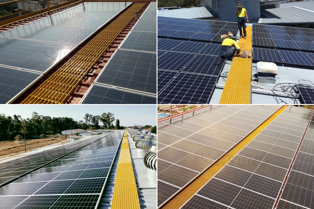 KSENG Solar-Metalldach-FRP-Gehweggitter-Fabrikversorgung OEM ODM