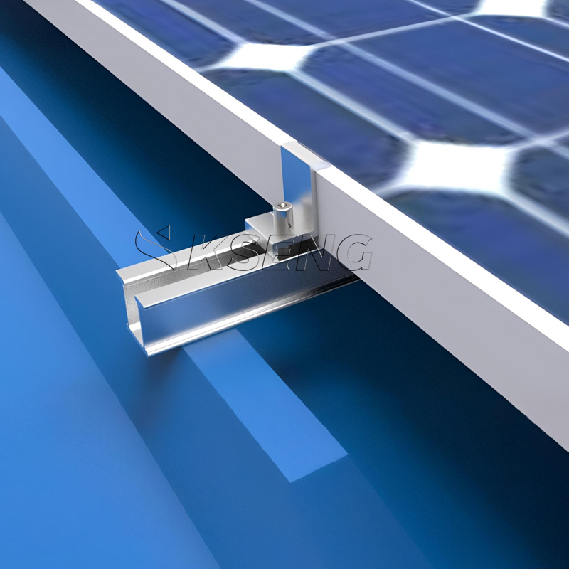 Mini-Schienen-Solarmontagesystem f&uuml;r Trapezdach – AL6005-Aluminiumprofil