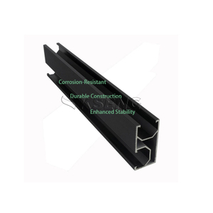 Hei&szlig;er Verkauf Aluminium schwarze Solarpanel-Montageschienen