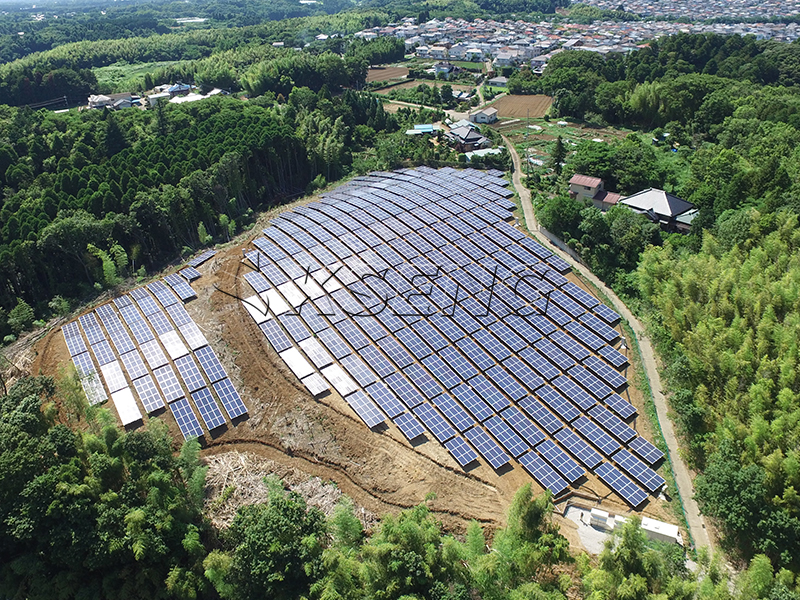 Japan Chiba-ken Solarpanel-Bodenmontagesystem 1 MW