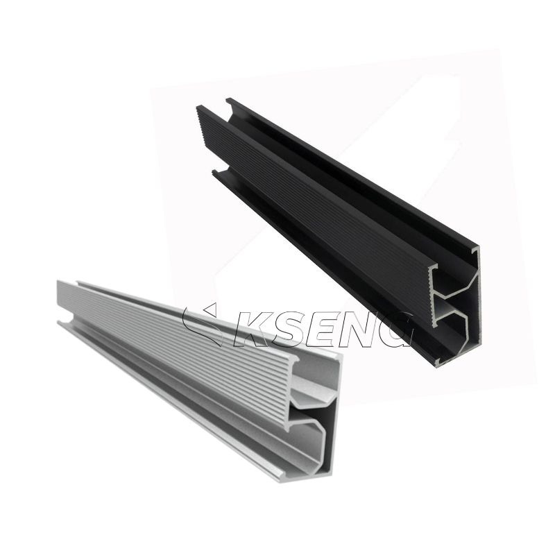Hei&szlig;er Verkauf Aluminium schwarze Solarpanel-Montageschienen