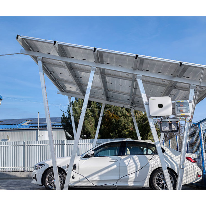 Komplettes PV-Carport-Solarenergiesystem – Aluminium wasserdicht