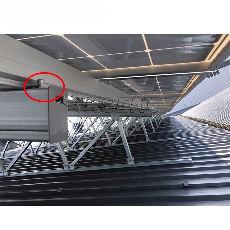 Aluminium-Solarschienenklemme f&uuml;r Solarpanel-Montagesystem