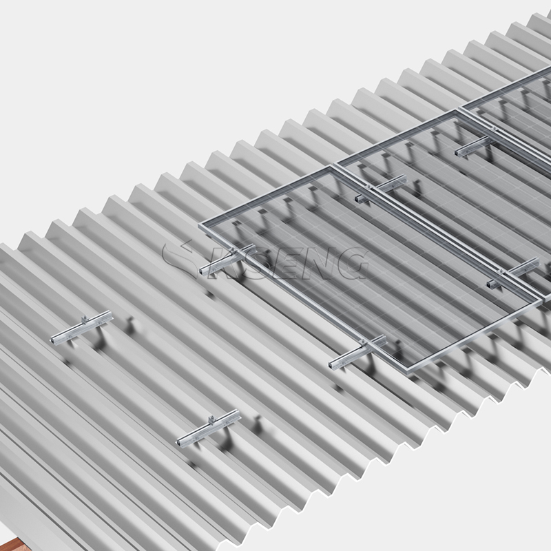 Aluminium-Mini-Schienen-Solarpanel-Montage für Blechdach
