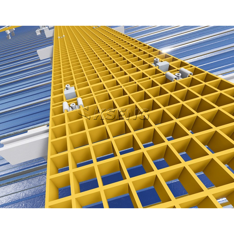 Solar-Metalldachgitter-FRP-Gehweg