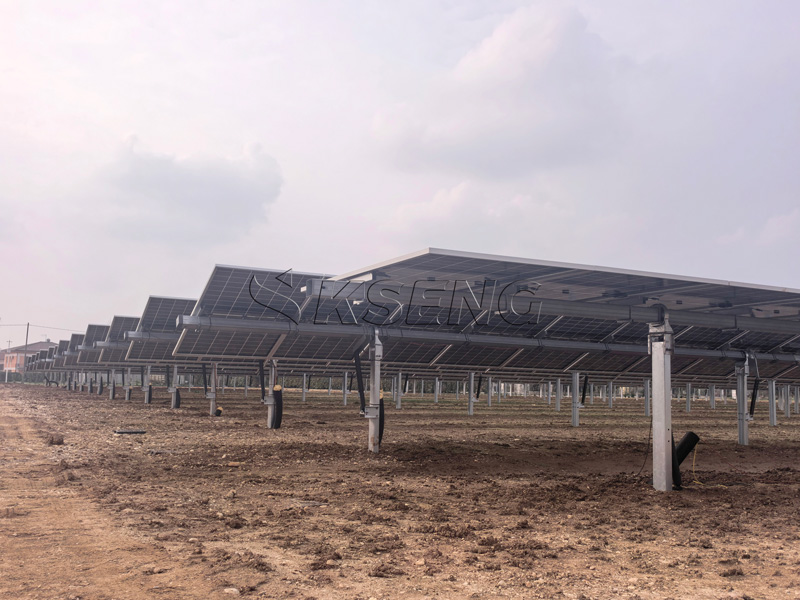 20 % h&ouml;here Energieausbeute mit dem einachsigen Solar-Tracker von Kseng in Italien