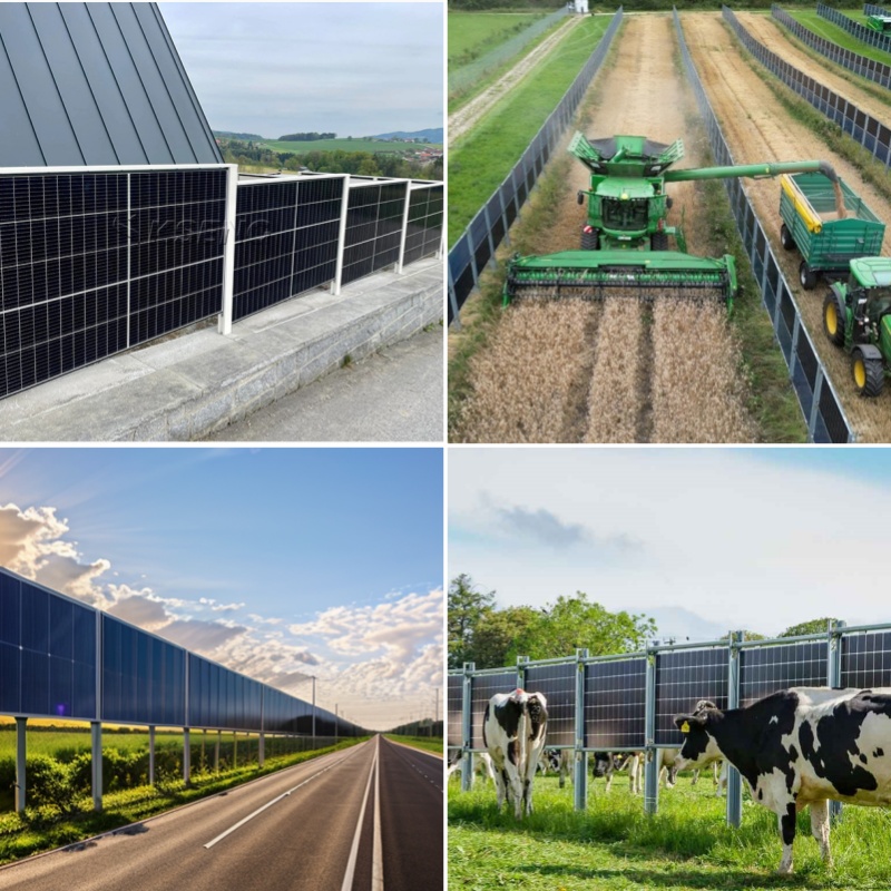 Vertikale bifaziale Solar-PV-Montagesysteme
