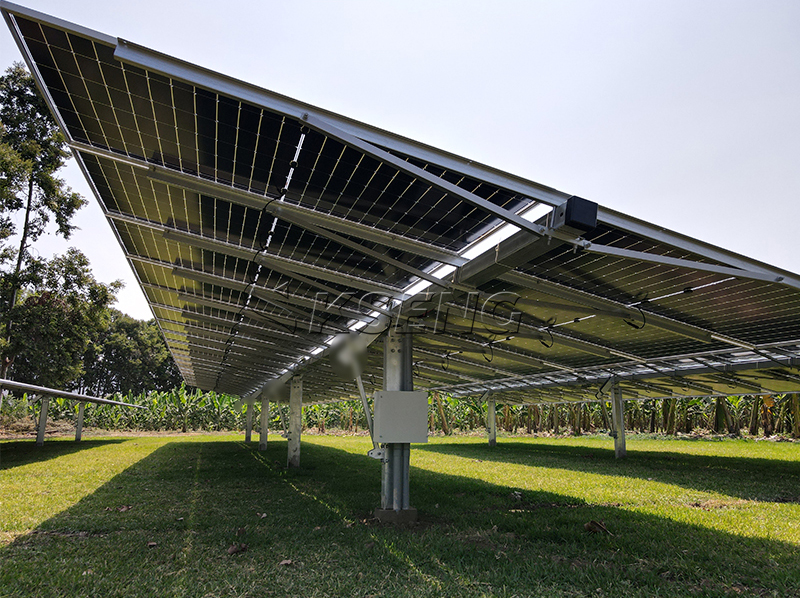 Boden-Solarpanel-Unterst&uuml;tzung