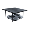 Hochwertiger, stilvoller schwarzer Solar-Carport