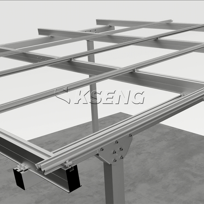 AL6005-T5 Wasserdichte Solarschiene f&uuml;r Carport- und Pergola-Anwendungen