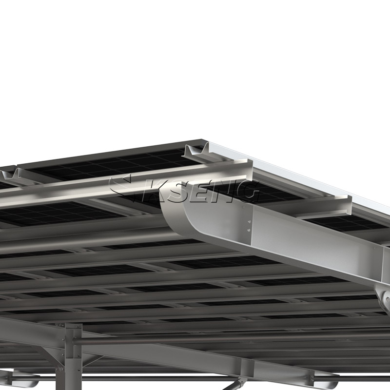 Gro&szlig;e kommerzielle wasserdichte T-Solar-Carport-Struktur aus Kohlenstoffstahl