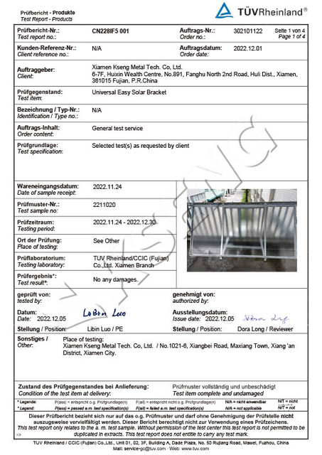 TÜV-Universal Easy Solar Bracket 2