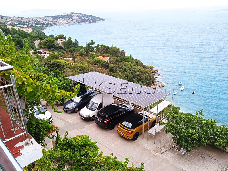 Kroatischer Solar-Carport Case-9KW