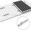 Aluminium-Solar-Mini-Schienen-Set, Metalldach-PV-Montagesystem