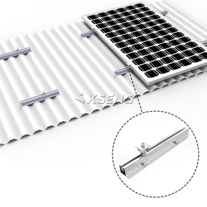 Aluminium-Solar-Mini-Schienen-Set, Metalldach-PV-Montagesystem