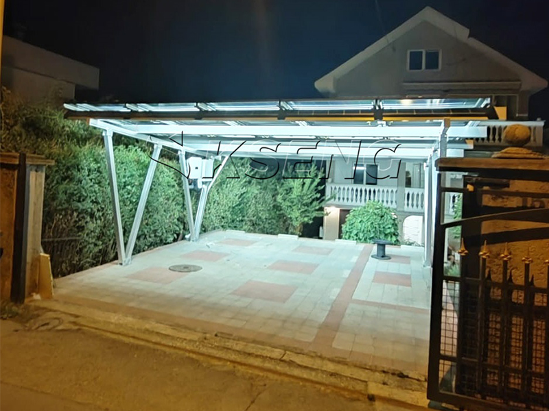 Erfolgreiche Installation eines Dual-Carport-Solarmontagesystems in Serbien: Eine Premium-Wohnl&ouml;sung
