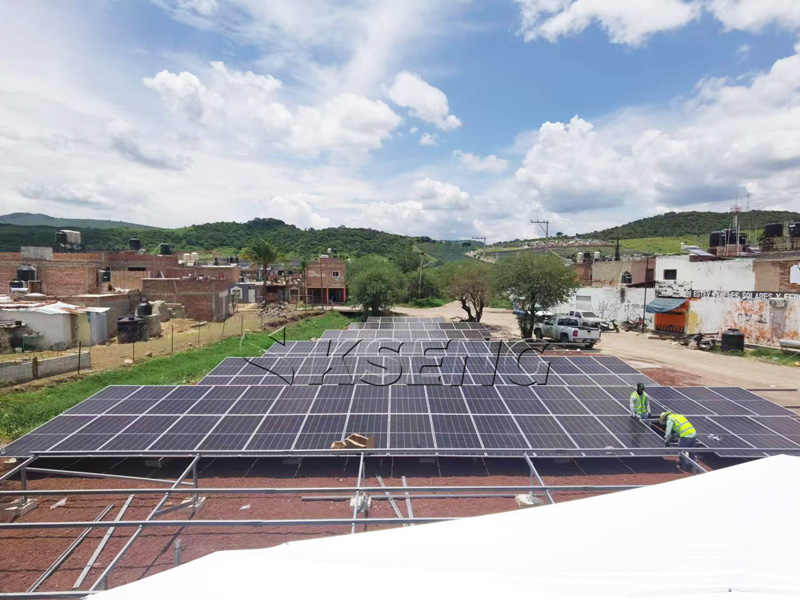 Nachhaltigkeit st&auml;rken: Wie das 200-kW-Solar-Bodenmontagesystem von Kseng eine mexikanische Kl&auml;ranlage mit Strom versorgt