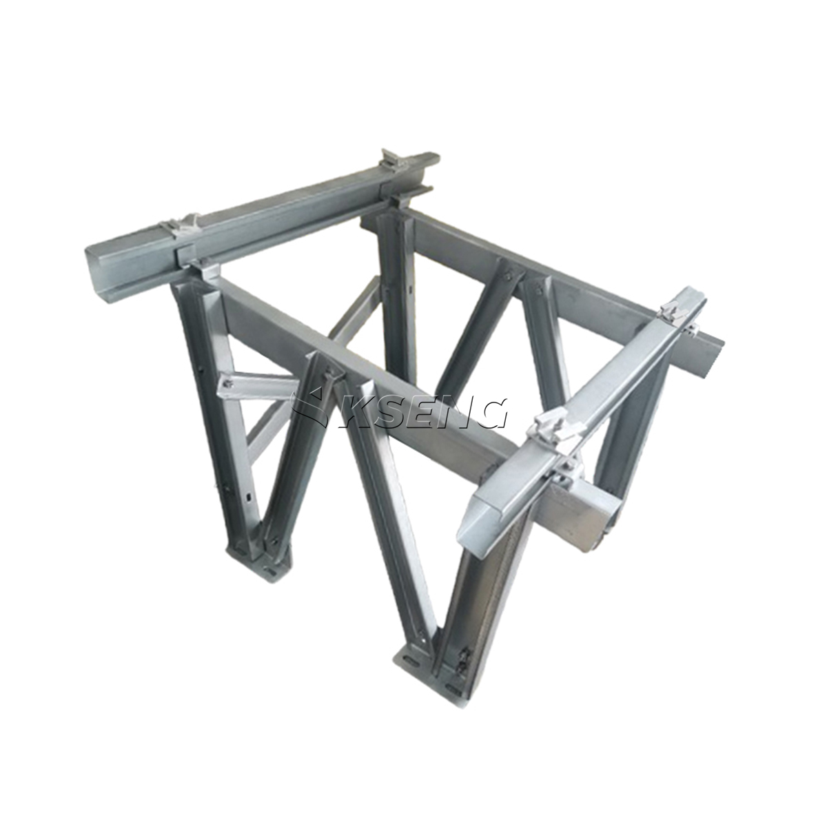 Zn-Al-Mg-beschichteter Stahl-Bodentr&auml;ger f&uuml;r Solarregale und Pfostenstruktur. 