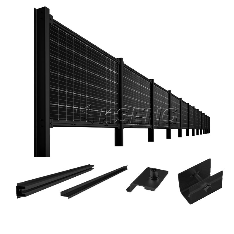 Vertikales Bodenmontagesystem f&uuml;r Sonnenkollektoren f&uuml;r Gartenz&auml;une